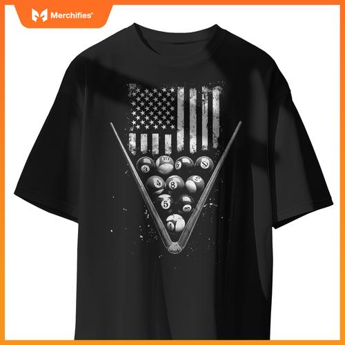 Billiards Patriotic T-Shirt