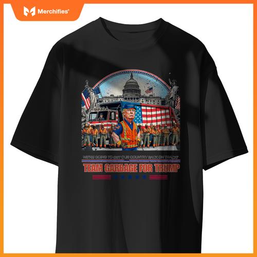 Garbage for trump team grabge vote trump funny Garbage Truck T-Shirt
