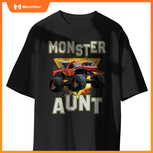 Monster Truck Aunt Monster Truck Are My Jam Truck Lovers T-Shirt