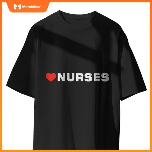 Love Nurses, Minimalist Aesthetic, Like Heart Nurses T-Shirt