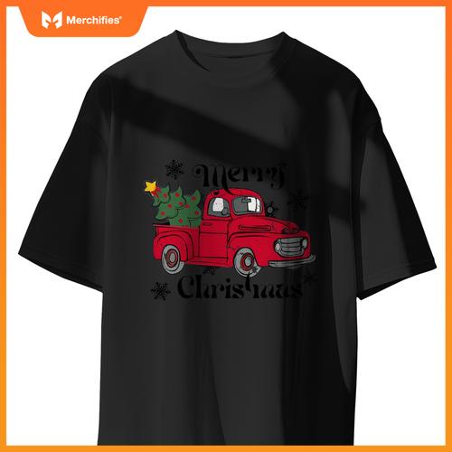 Merry Christmas Red Truck T-Shirt
