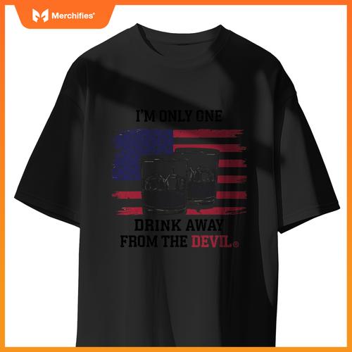 Bold American Whiskey Lover Humor Patriotic Style T-Shirt