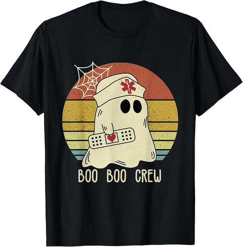 Boo Boo Crew Nurse Halloween Nurse for Women T-Shirt
