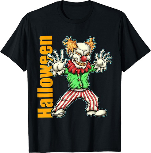 Clown Halloween Costume Monster Scary 2022 Men,Women Kids T-Shirt