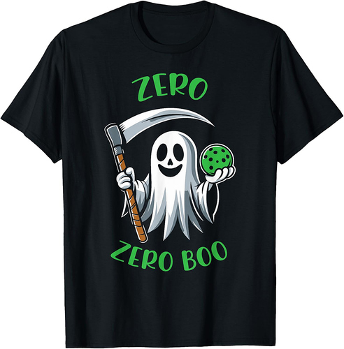 Costume Funny Halloween Pickleball Zero Zero Boo Halloween T T-Shirt