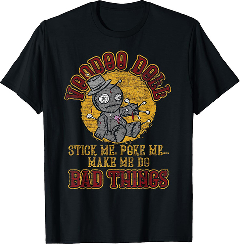 Costume Gift Scary Karma Halloween Voodoo Doll T-Shirt