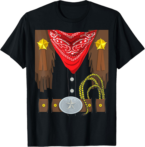 Cowboy Halloween Costume Rodeo Sheriff T-Shirt