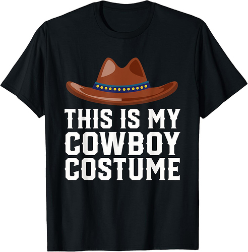 Cowboy Halloween Costume for Men, Boys & Girls Sheriff T-Shirt