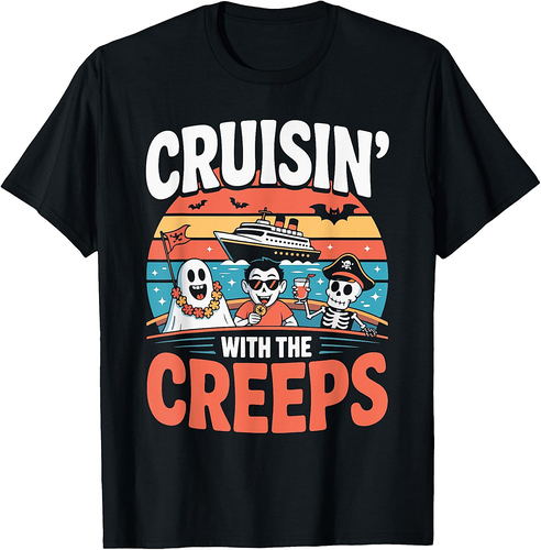 Cruisin' With The Creeps Halloween Costume T-Shirt
