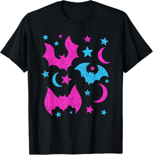 Cute Animal Lover Halloween Women Girls Kids Gift Idea Bat T-Shirt