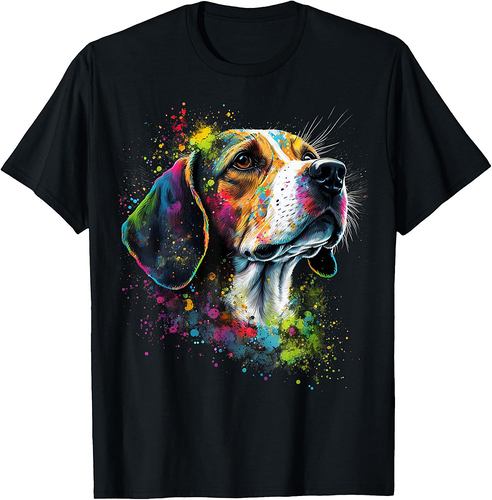 Cute Beagle Dog on Beagle Lover T-Shirt