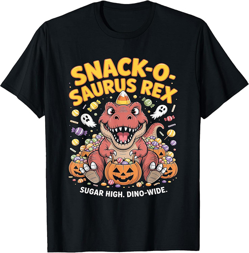 Cute Halloween Dinosaur Sugar Trick or Treat Halloween T-Shirt