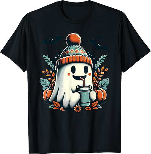 Cute Halloween Spooky Ghost for Funny Halloween Party T-Shirt