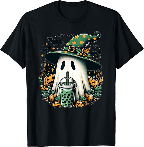 Cute Halloween Spooky Ghost for Halloween Party Kids Mom Dad T-Shirt