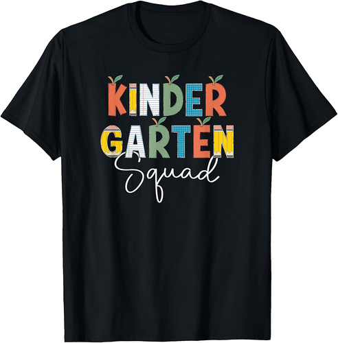 Cute Kindergarten Squad Crew Team Back To School Teacher T-Shirt