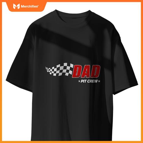Dad Pit Crew Race Car Birthday Family Matching Pit Crew T-Shirt