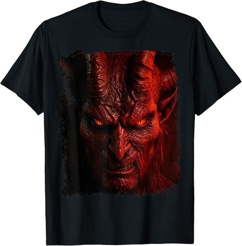 Devil Red Halloween Design T-Shirt