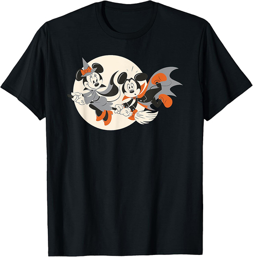 Disney - Halloween Mickey and Minnie Flying T-Shirt