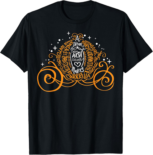Disney Cinderella A Dream Is A Wish Halloween Pumpkin Coach T-Shirt