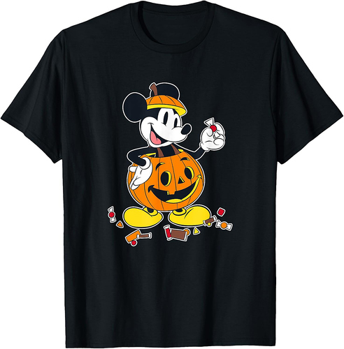 Disney Mickey And Friends Halloween Mickey Pumpkin Costume T-Shirt
