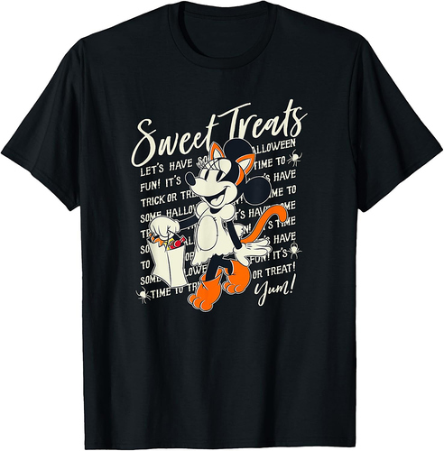 Disney Mickey And Friends Halloween Minnie Mouse Treats T-Shirt
