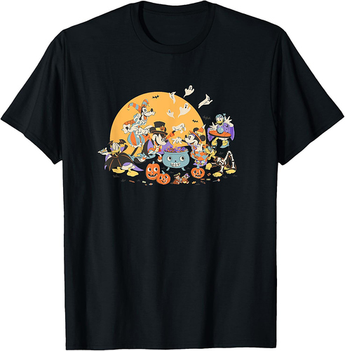 Disney Mickey and Friends Halloween Retro T-Shirt