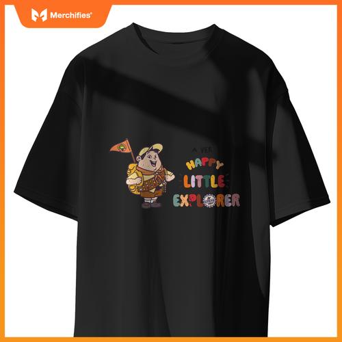 Disney Pixar Up Russell A Very Happy Little Explorer Logo T-Shirt