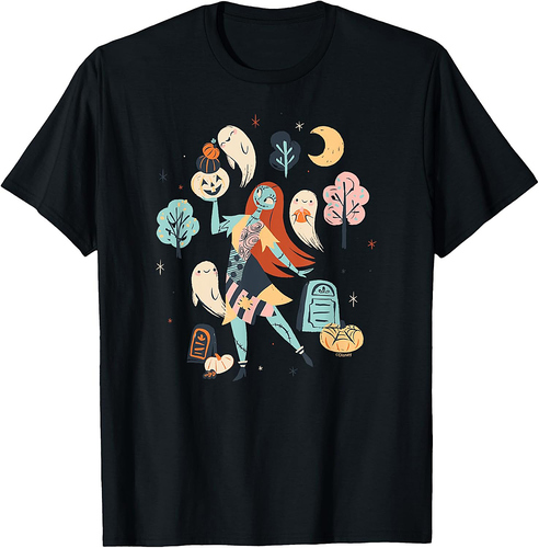 Disney The Nightmare Before Christmas Sally Ghost Halloween T-Shirt
