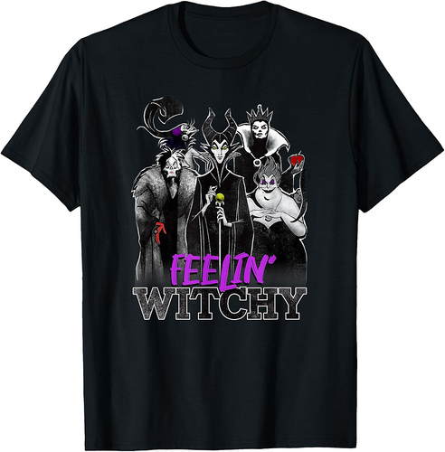 Disney Villains Halloween Feelin' Witchy Group Shot T-Shirt