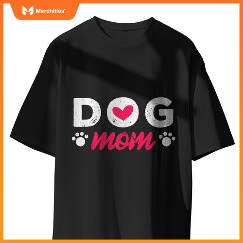 Dog Mom Mama Pet Lover Paw T-Shirt