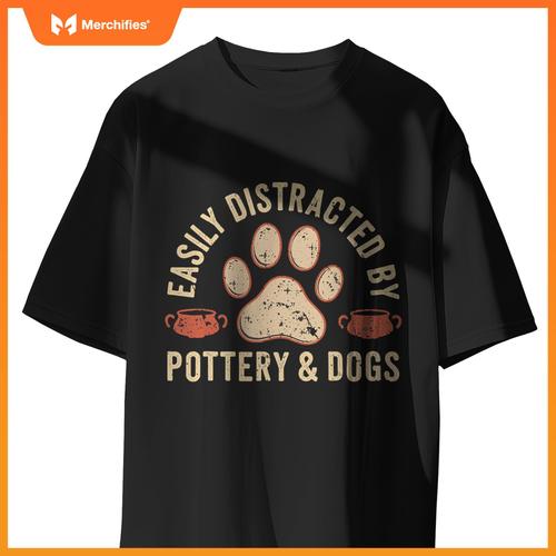 Dogs And Pottery Ceramic Artist T-Shirt