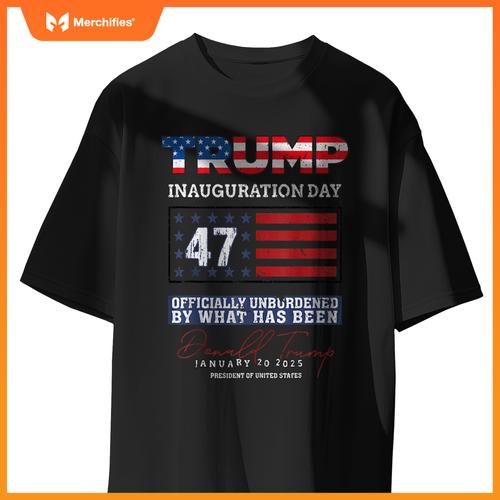 Donald Trump 47th President 2025 Inauguration USA Patriotic T-Shirt