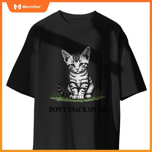 Don't Snack On Me Funny Cat Eating Dogs Cats T-Shirt