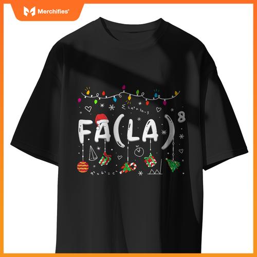FA (LA)8 Funny Christmas Santa Fa La Math Teacher Men Women
