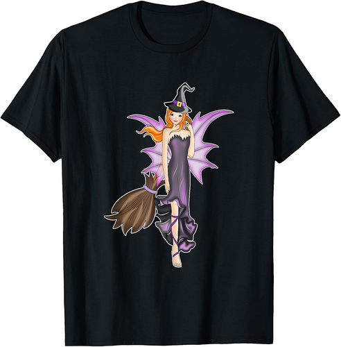 Fairy Witch on Halloween T-Shirt