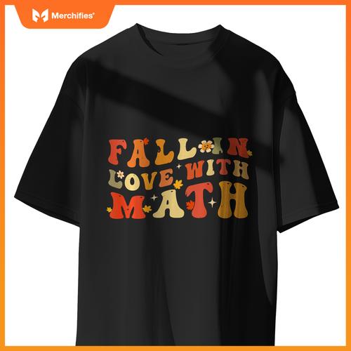 Fall In Love with Math Retro Thanksgiving Math Teacher Fall