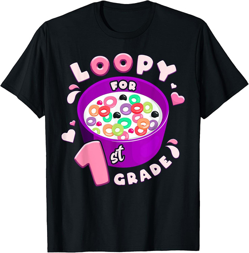 First Day Of 1st Grade Girl Back To School First Grade Cute T-Shirt