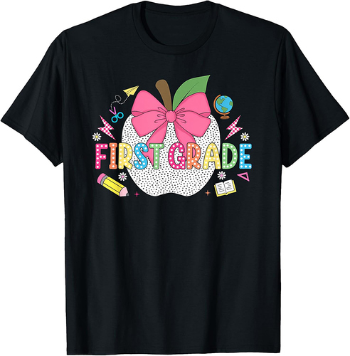 First Grade Shirt Teacher 1st Grade First Day Back To School T-Shirt
