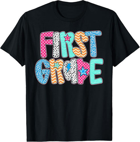 First Grade Teacher Student Happy First Day Back To School T-Shirt