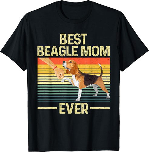Funny Beagle Art For Women Girls Mom Beagle Dog Lover Beagle T-Shirt