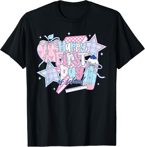 Funny First Day Of School Back To School Women Girl Teacher T-Shirt