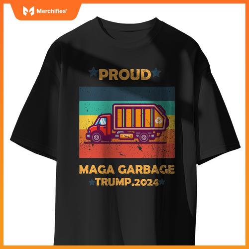 Funny Garbage Truck 2024 Campaign Design T-Shirt