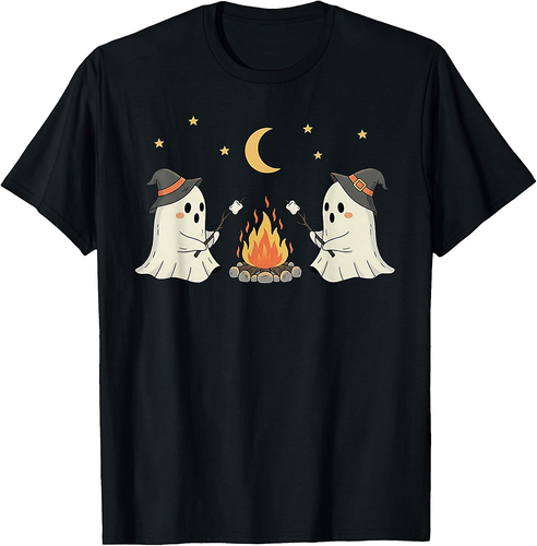 Funny Ghost Spooky Season Happy Halloween Trick Or Treat T-Shirt