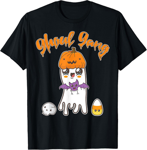 Funny Halloween Tea Ghoul Gang Ghost Costume Gift T-Shirt