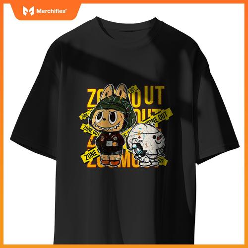 Funny Labubu Lover Cute Labubu And Dogs Men T-Shirt