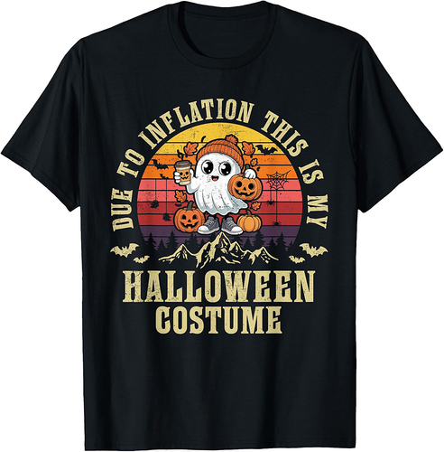 Ghost Cute Due To Inflation This Is My Halloween Costume T-Shirt