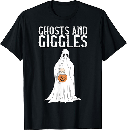 Ghosts And Giggles Halloween Ghost T-Shirt