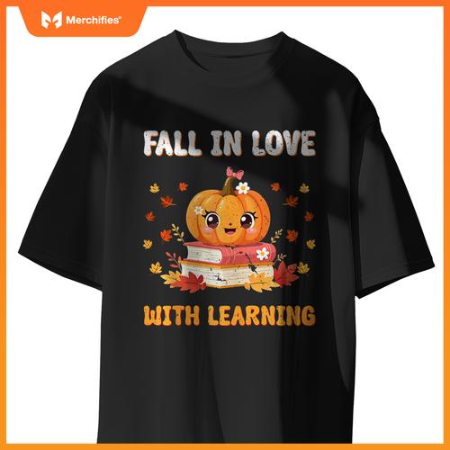Groovy Fall In Love With Learning Thanksgiving Teacher Fall