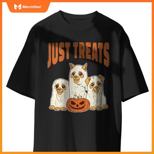 Group of Ghost Dogs Spooky Halloween Cat Lover Kids Adults T-Shirt