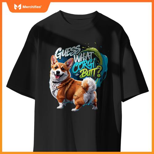 Guess What Corgi Butt Funny Corgi Owner Corgi Dog T-Shirt